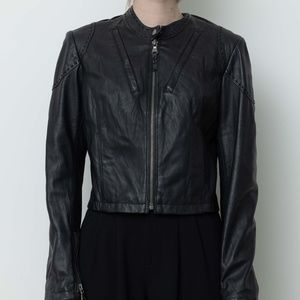 June black leather jacket